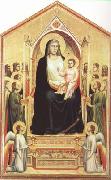 Enthroned Madonna with Saints (mk08) GIOTTO di Bondone